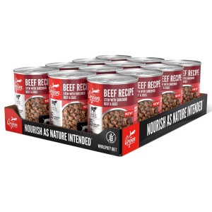 12.8oz*12 / 363kg Orijen Beef Recipe Stew with Shredded Beef & Eggs Grain Free Wet Dog Food | 809-OXDLAU