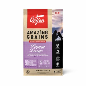 22.5lb / 10.2kg Orijen Amazing Grains, Puppy Large Grain Inclusive Dry Dog Food | 174-NLBVKP