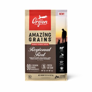 22.5lb / 10.2kg Orijen Amazing Grains™, Regional Red Grain Inclusive Dry Dog Food | 297-AQSKEX