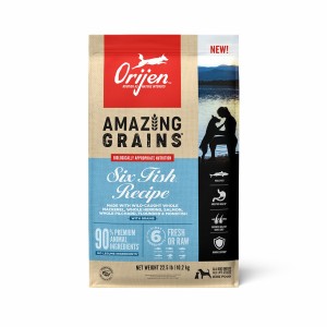 22.5lb / 10.2kg Orijen Amazing Grains™, Six Fish Grain Inclusive Dry Dog Food | 209-QMRIND