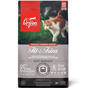 7lb / 3.17kg Orijen Fit & Trim™ Grain Free Dry Cat Food | 068-BRWEKZ