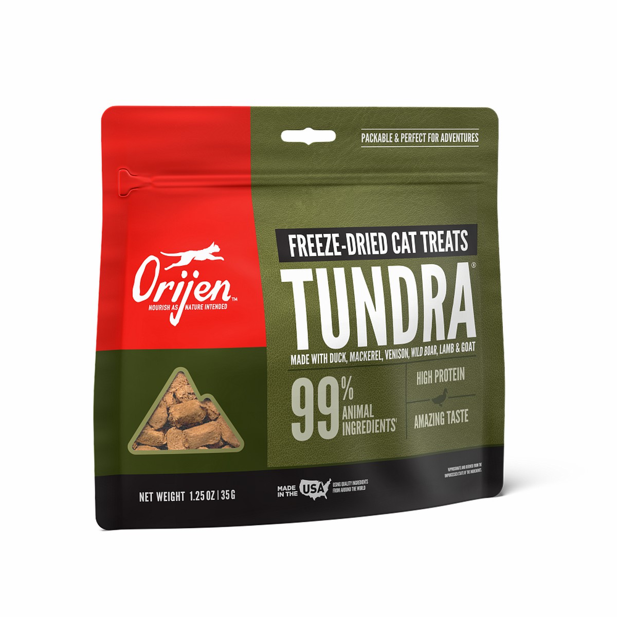 1.25oz / 35g Orijen Tundra Grain Free Freeze-Dried Cat Treats | 235-AWZVQR