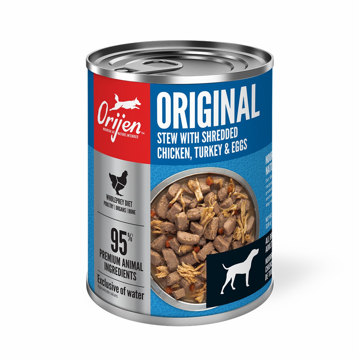 12.8oz*12 / 363kg Orijen Original Stew Recipe with Chicken, Turkey & Eggs Grain Free Wet Dog Food | 508-THKPLN