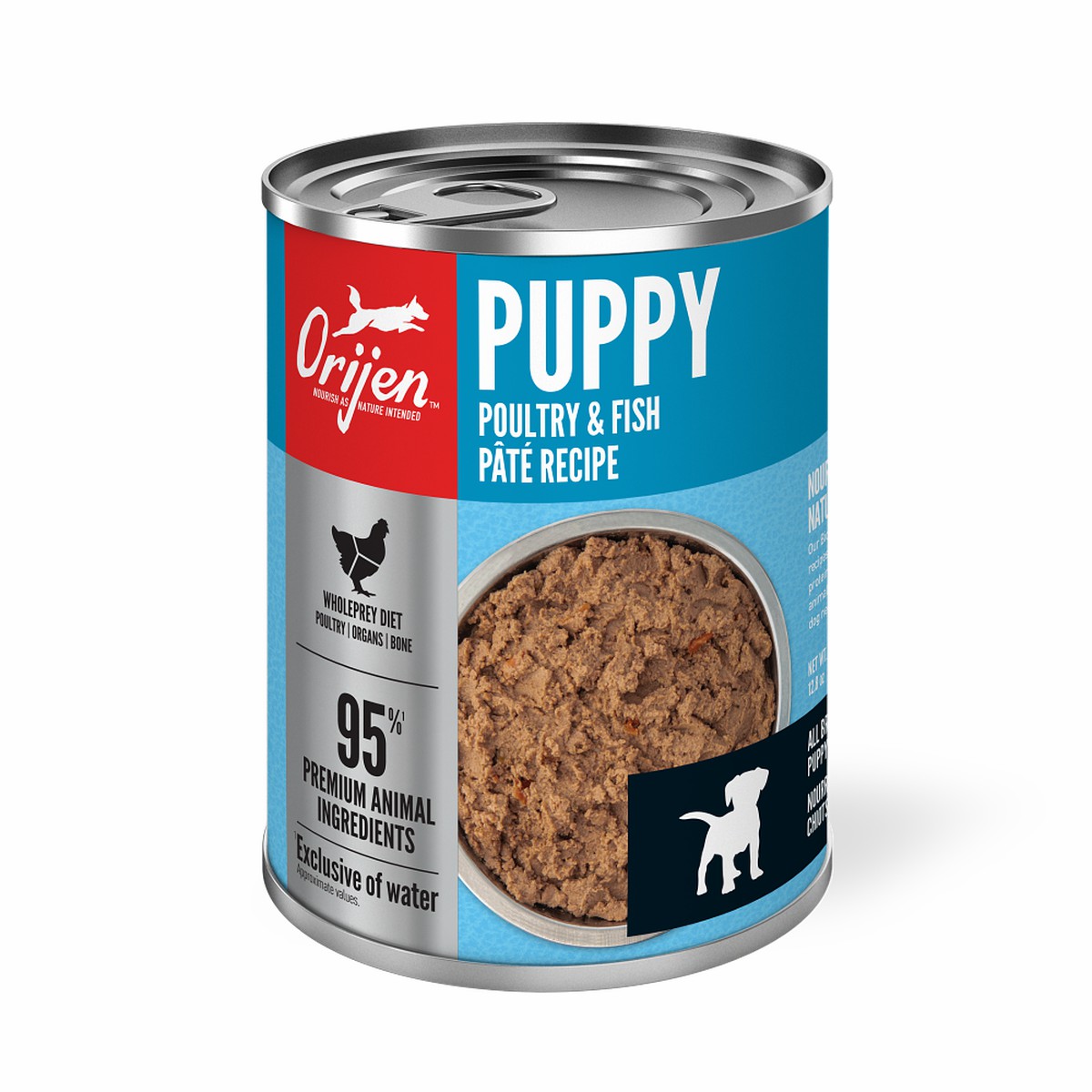 12.8oz*12 / 363kg Orijen Puppy Poultry & Fish Pâté Recipe Grain Free Wet Dog Food | 239-HZJISD