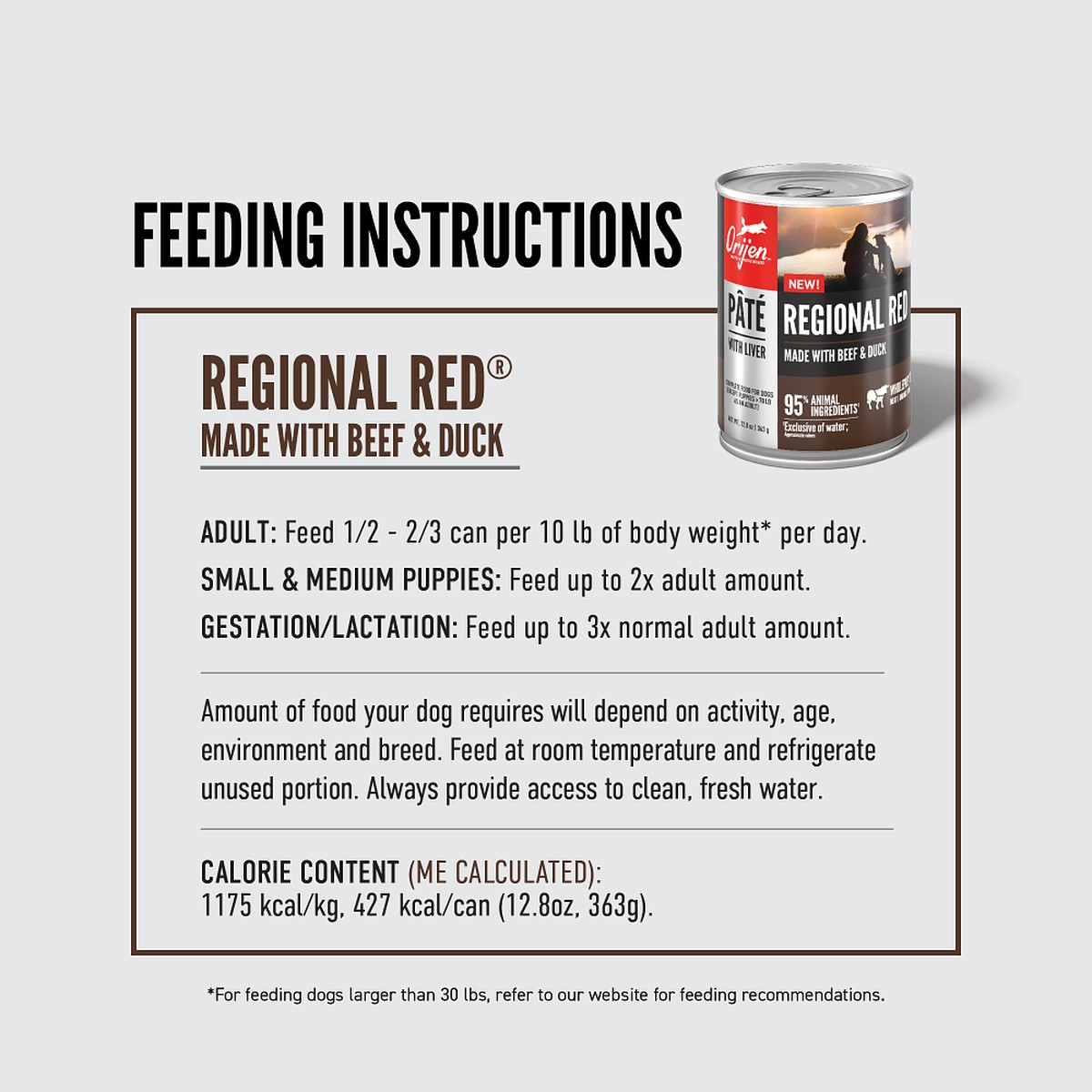 12.8oz*12 / 363kg Orijen Regional Red Pâté with Liver Grain Free Wet Dog Food | 394-HWDEPJ