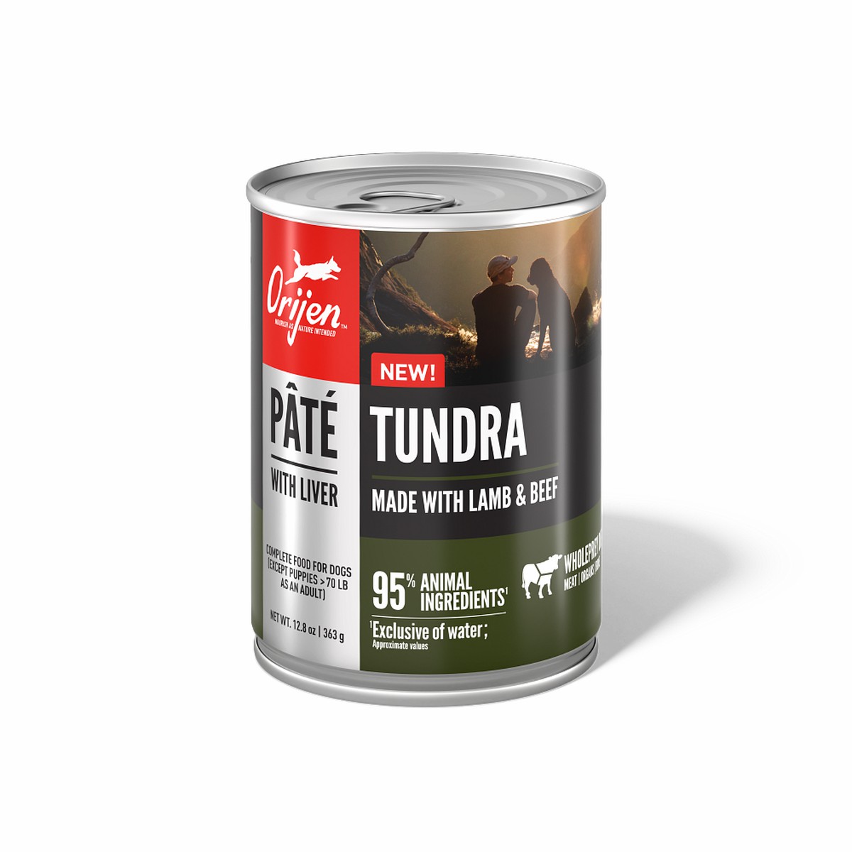 12.8oz*12 / 363kg Orijen Tundra Pâté with Liver Grain Free Wet Dog Food | 320-OMTQBF