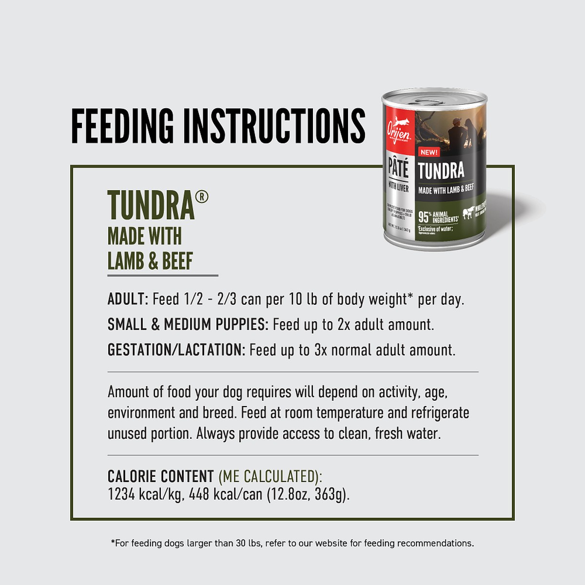 12.8oz*12 / 363kg Orijen Tundra Pâté with Liver Grain Free Wet Dog Food | 320-OMTQBF