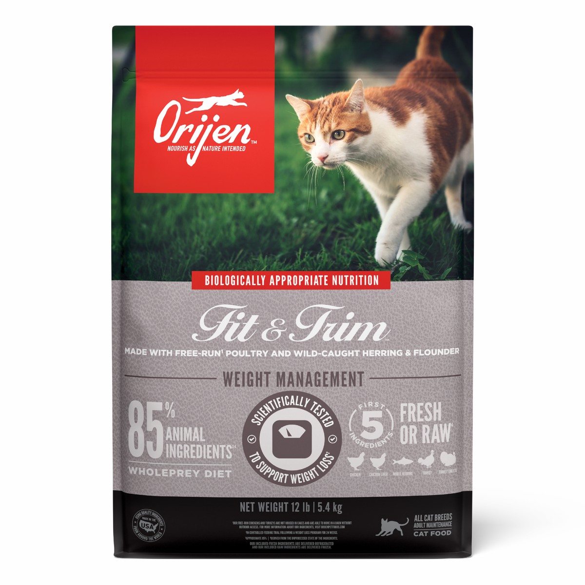 12lb / 5.4kg Orijen Fit & Trim™ Grain Free Dry Cat Food | 295-KUCFHV