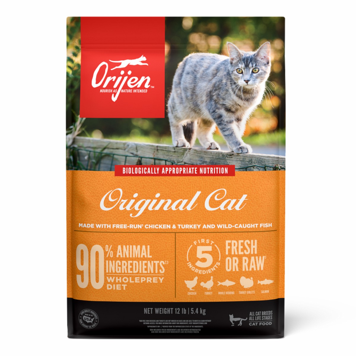 12lb / 5.4kg Orijen Original Cat Grain Free Dry Cat Food | 437-IXQFWV