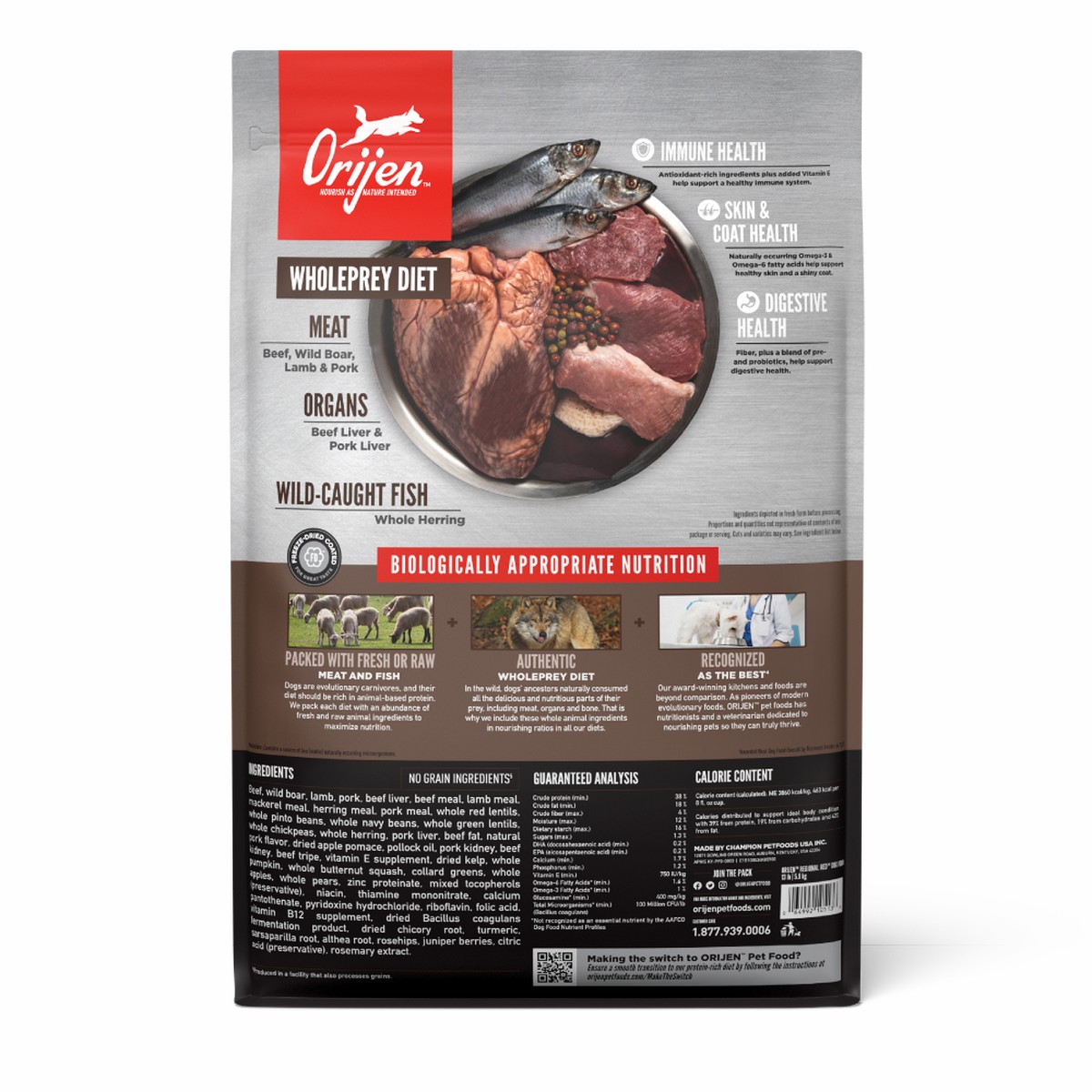 13lb / 6kg Orijen Regional Red™ Grain Free Dry Dog Food | 204-WCKADG