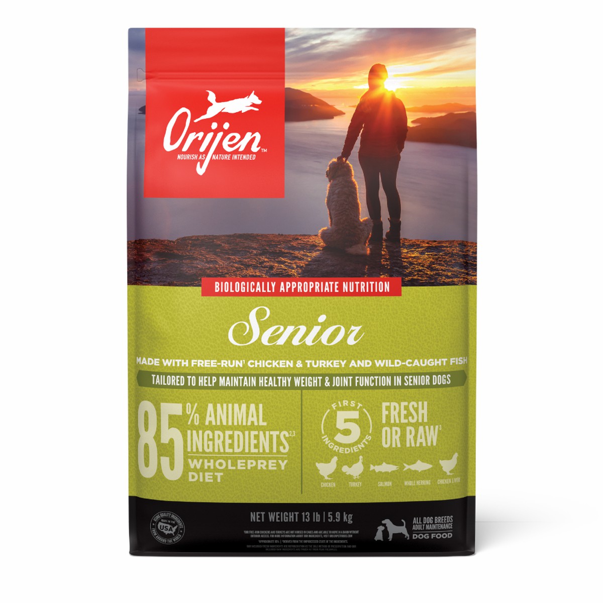 13lb / 6kg Orijen Senior Grain Free Dry Dog Food | 029-OVLRCM