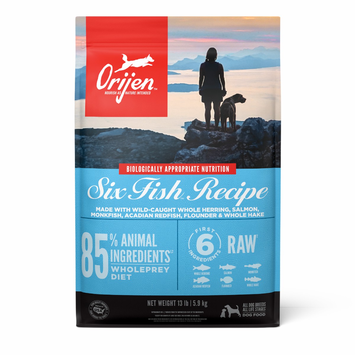 13lb / 6kg Orijen Six Fish™ Recipe Grain Free Dry Dog Food | 560-WJFNYI