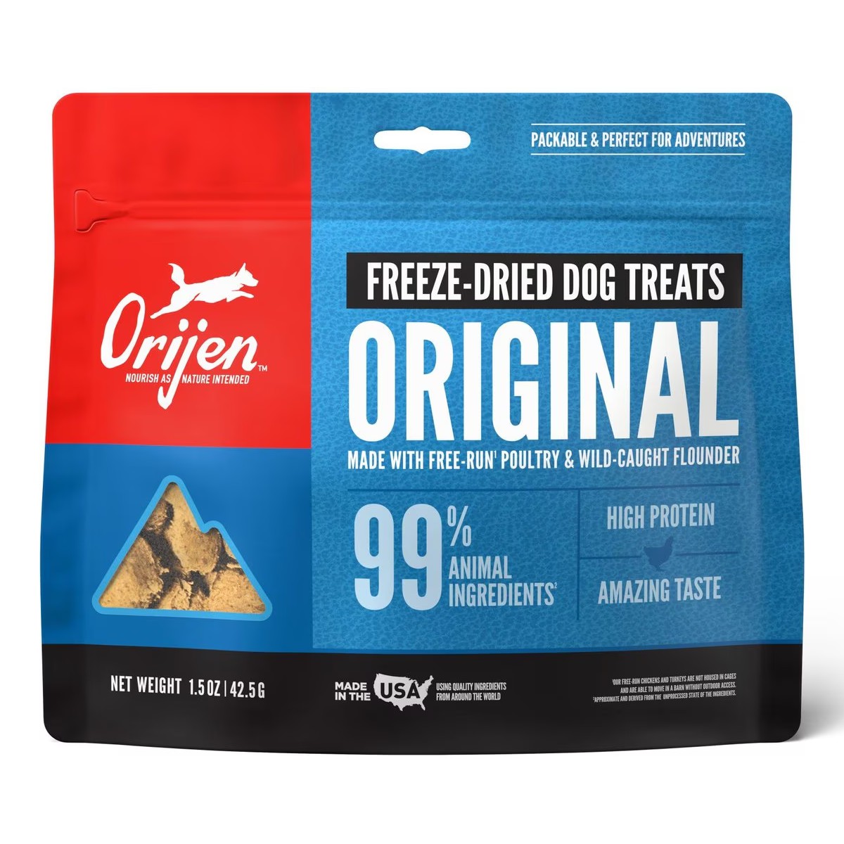 1.5oz / 42.5g Orijen Original Grain Free Freeze-Dried Dog Treats | 927-CMDOWK