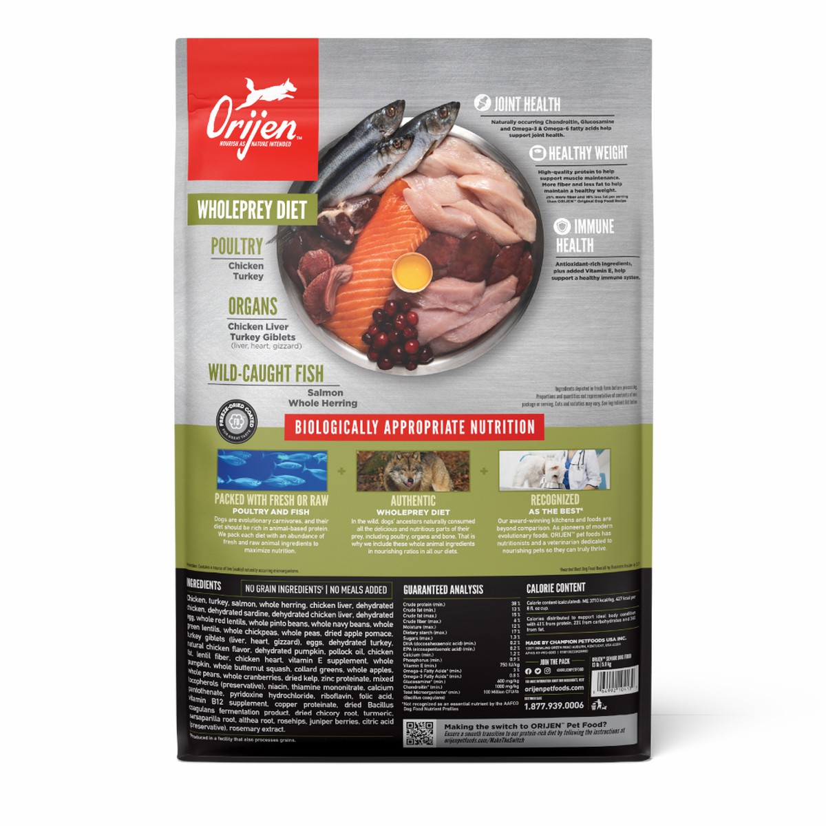 23.5lb / 10.6kg Orijen Senior Grain Free Dry Dog Food | 925-FZGMXK