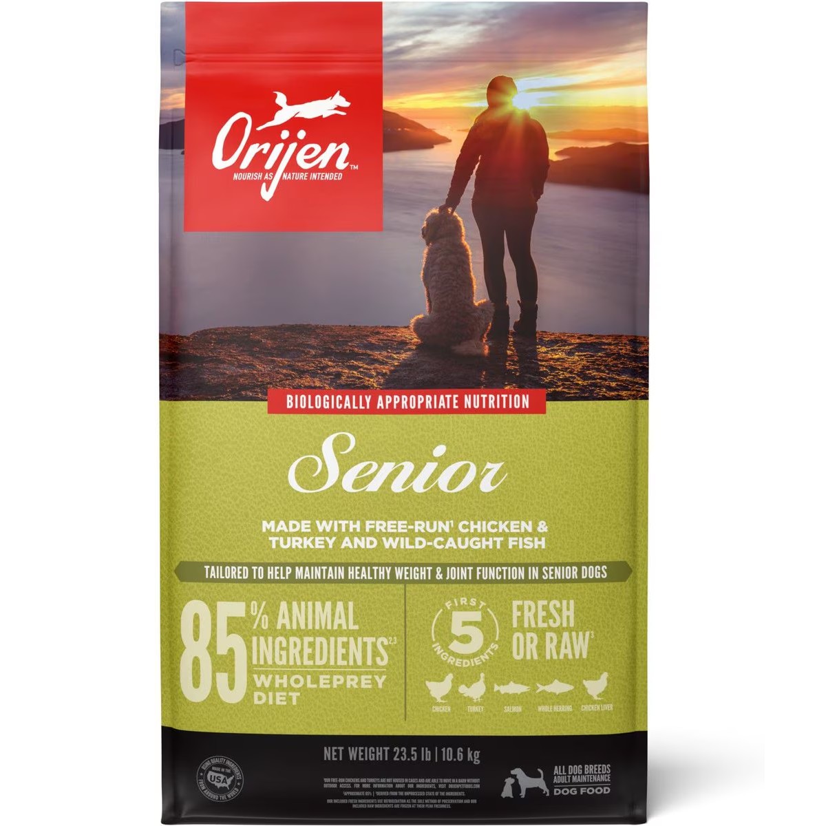 23.5lb / 10.6kg Orijen Senior Grain Free Dry Dog Food | 925-FZGMXK