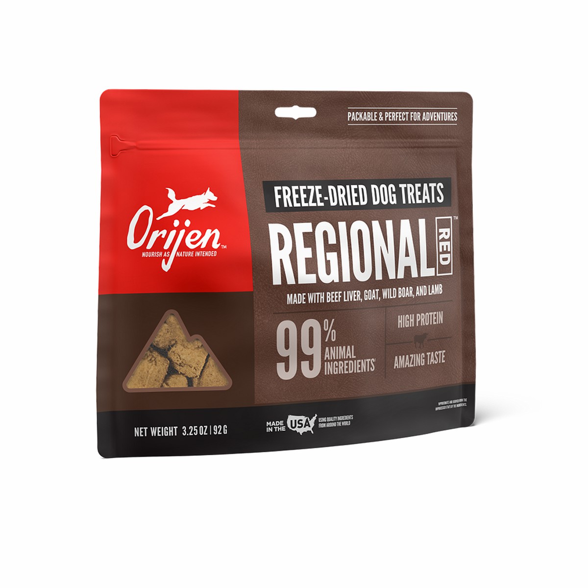 3.25oz / 92g Orijen Regional Red Grain Free Freeze-Dried Dog Treats | 086-SGJFMI