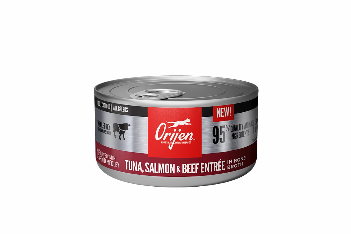 3oz*24 / 85g*24 Orijen Tuna, Salmon & Beef Entrée Wet Cat Food Grain Free Wet Cat Food | 864-EQZXBF