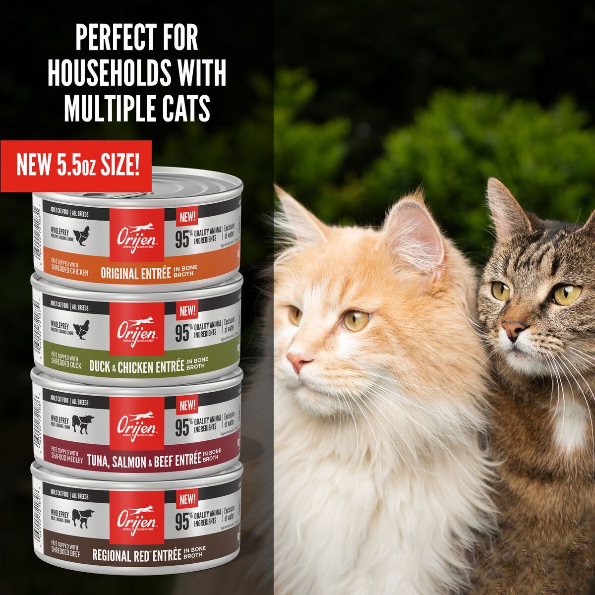 3oz*24 / 85g*24 Orijen Tuna, Salmon & Beef Entrée Wet Cat Food Grain Free Wet Cat Food | 864-EQZXBF