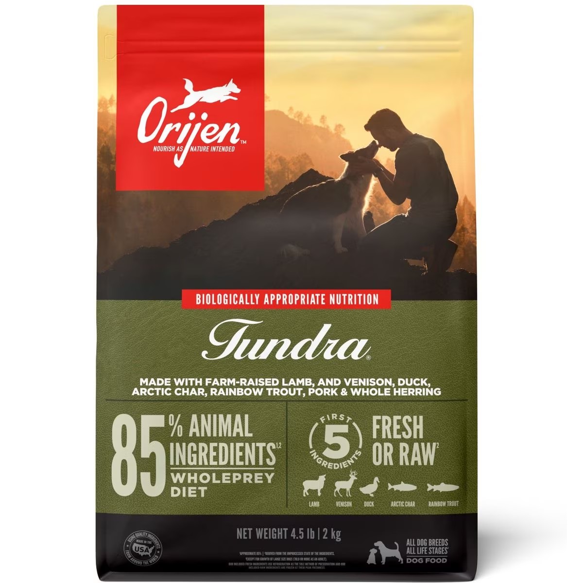 4.5lb / 2kg Orijen Tundra® Grain Free Dry Dog Food | 564-VYMKTB