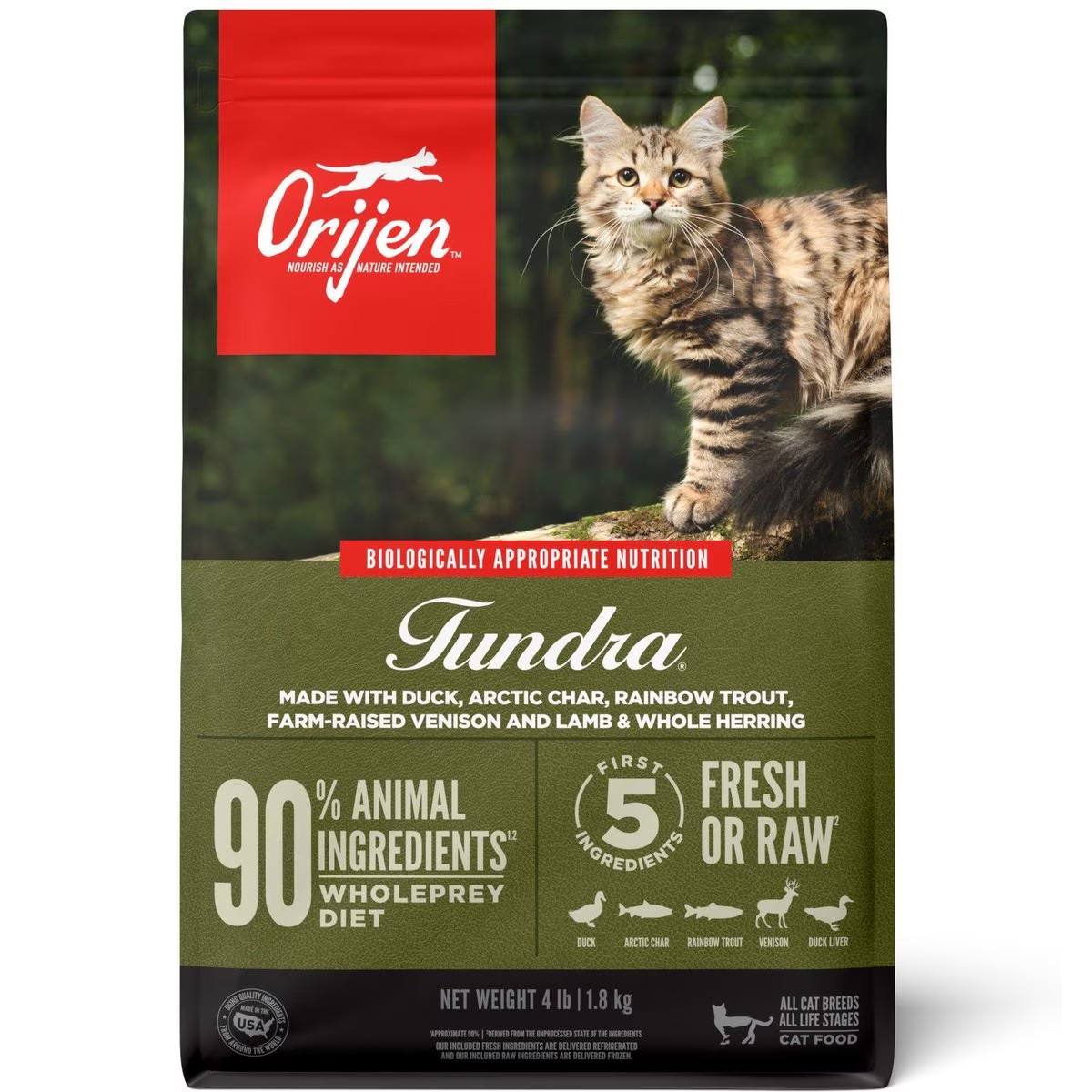 4lb / 1.8kg Orijen Tundra® Grain Free Dry Cat Food | 675-TVZMJG