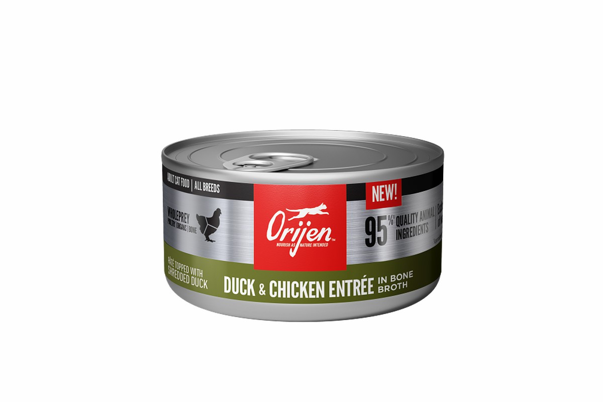 5.5oz*12 / 155g*12 Orijen Duck & Chicken Entree Wet Cat Food Grain Free Wet Cat Food | 524-HOSVFY