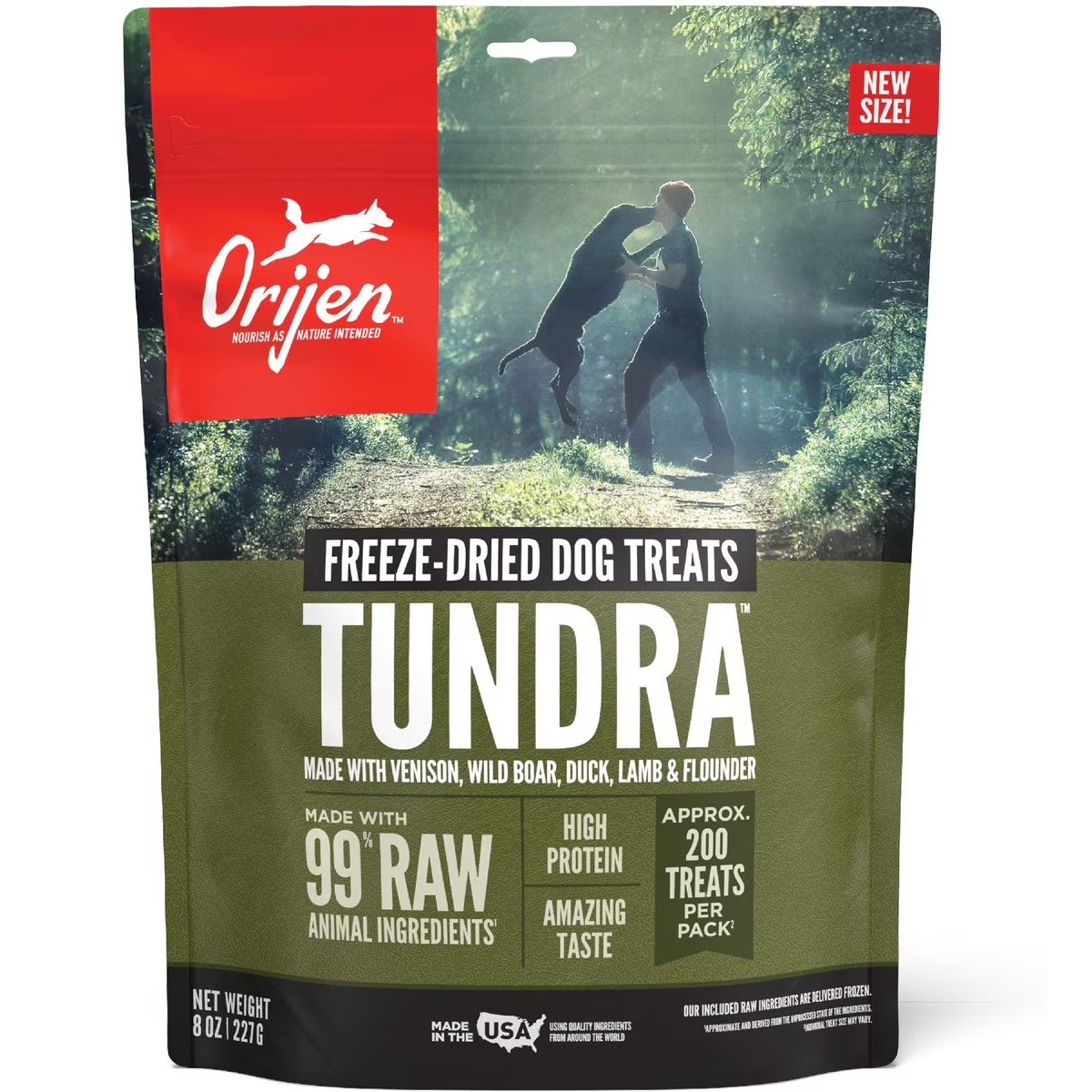 8oz / 227g Orijen Tundra Grain Free Freeze-Dried Dog Treats | 068-LOUYGK